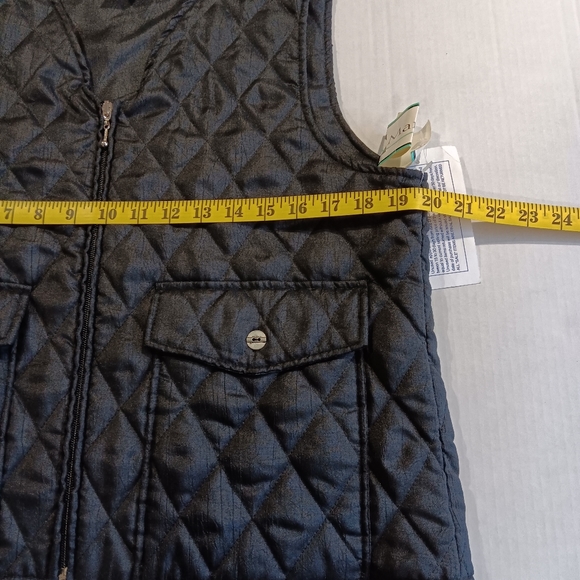 Marcia Women's (Size M) Black Zip Down Quilted Vest (NWT) - Picture 8 of 9
